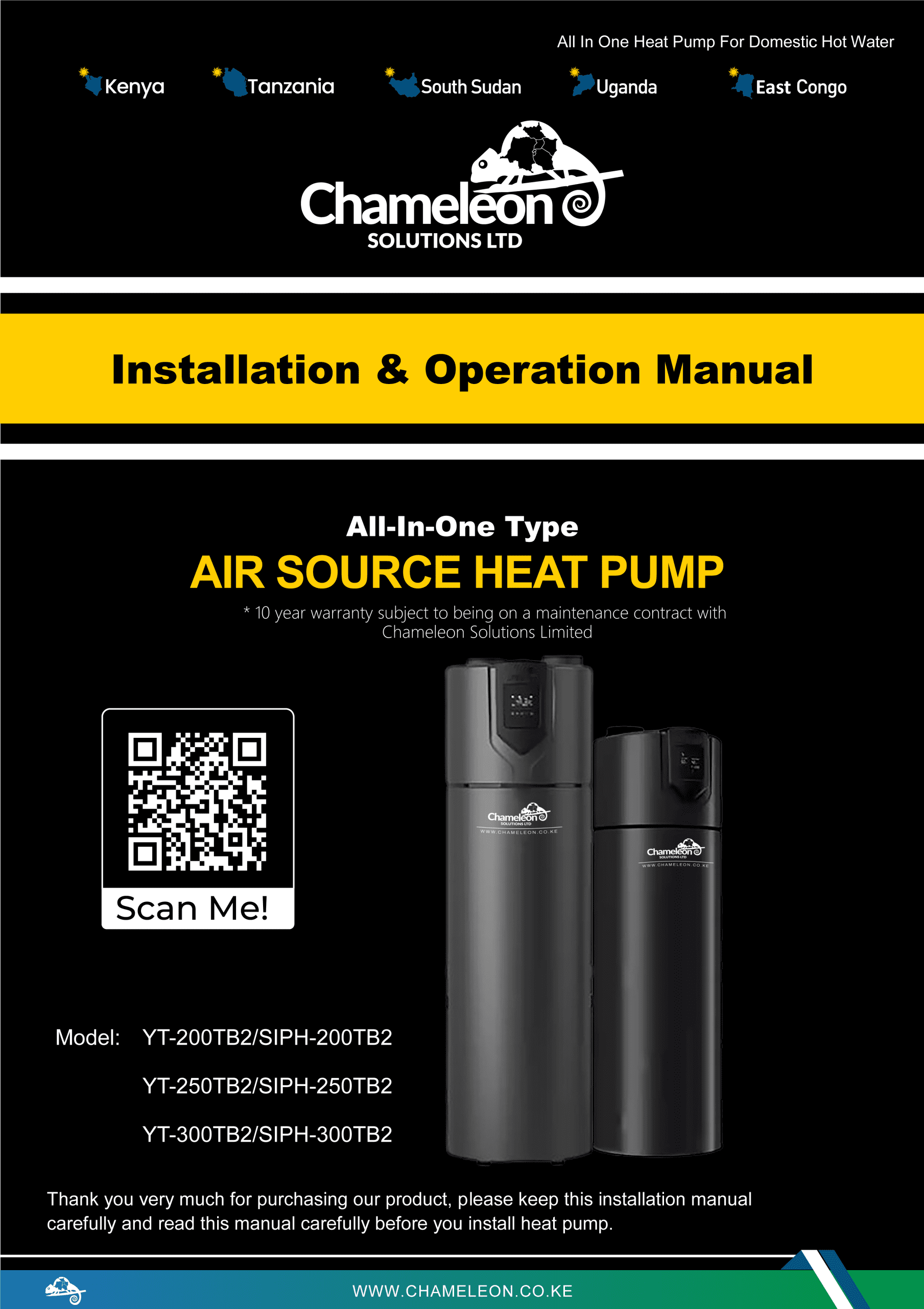 Chameleon R290 Heat Pump EU Manual 03.25 scaled